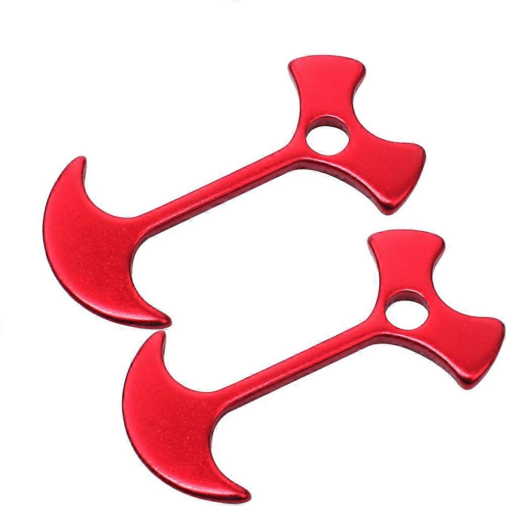 キャンプ用アルミニウム合金取り外し可能なテントネイルは、テント屋外レッド2個を固定します