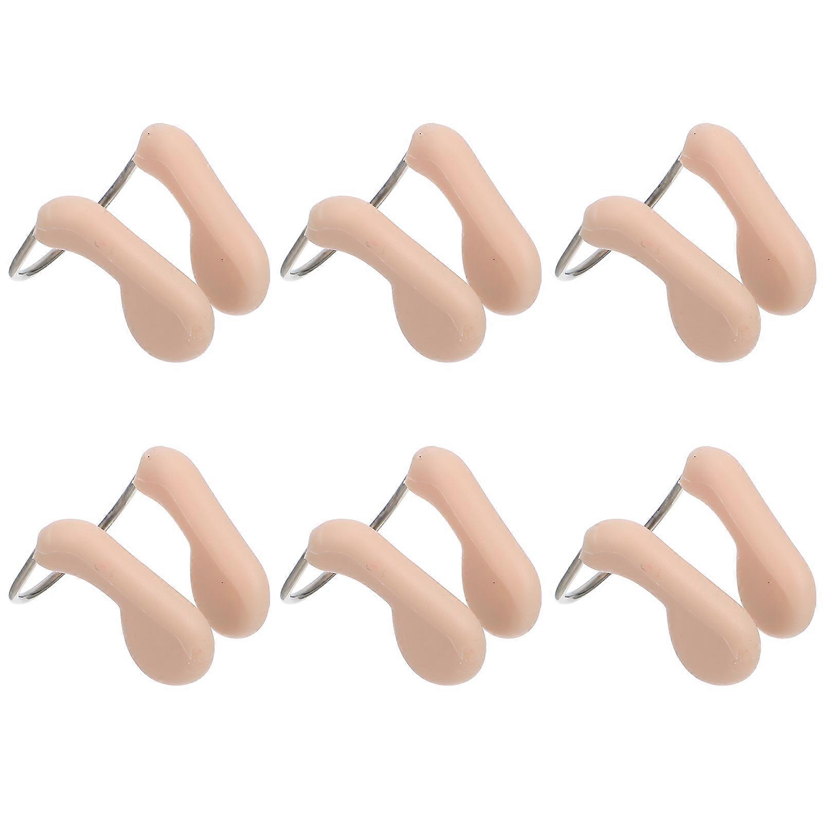6pcs Nose Clips for Swimming – Comfortable, Reusable Nose Protector for Adults, Fresh & Salt Water Activities
