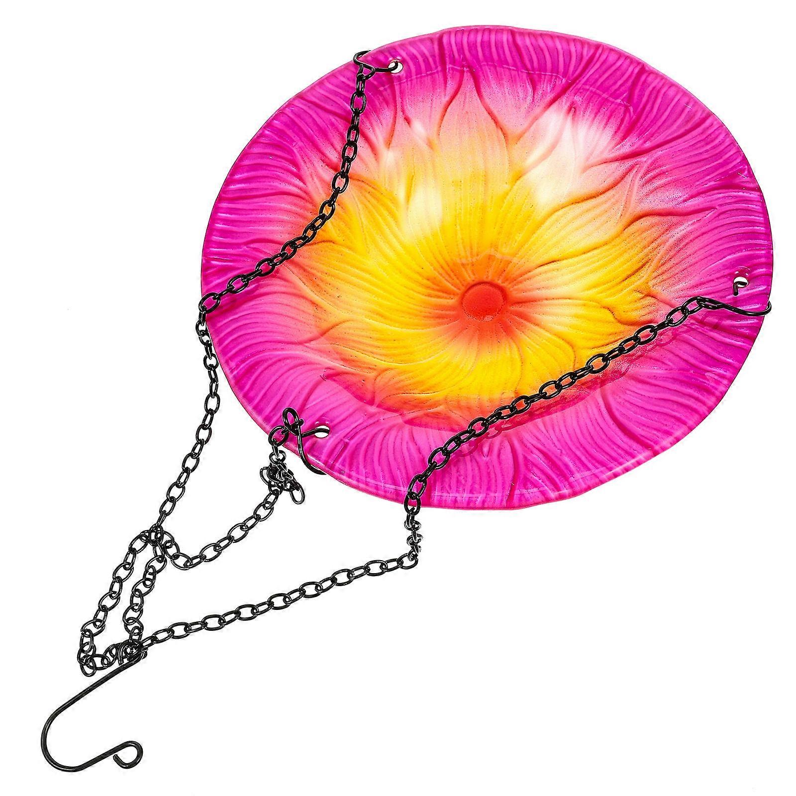Durable Feeder with Swing Design for Pet Use Rosy Color