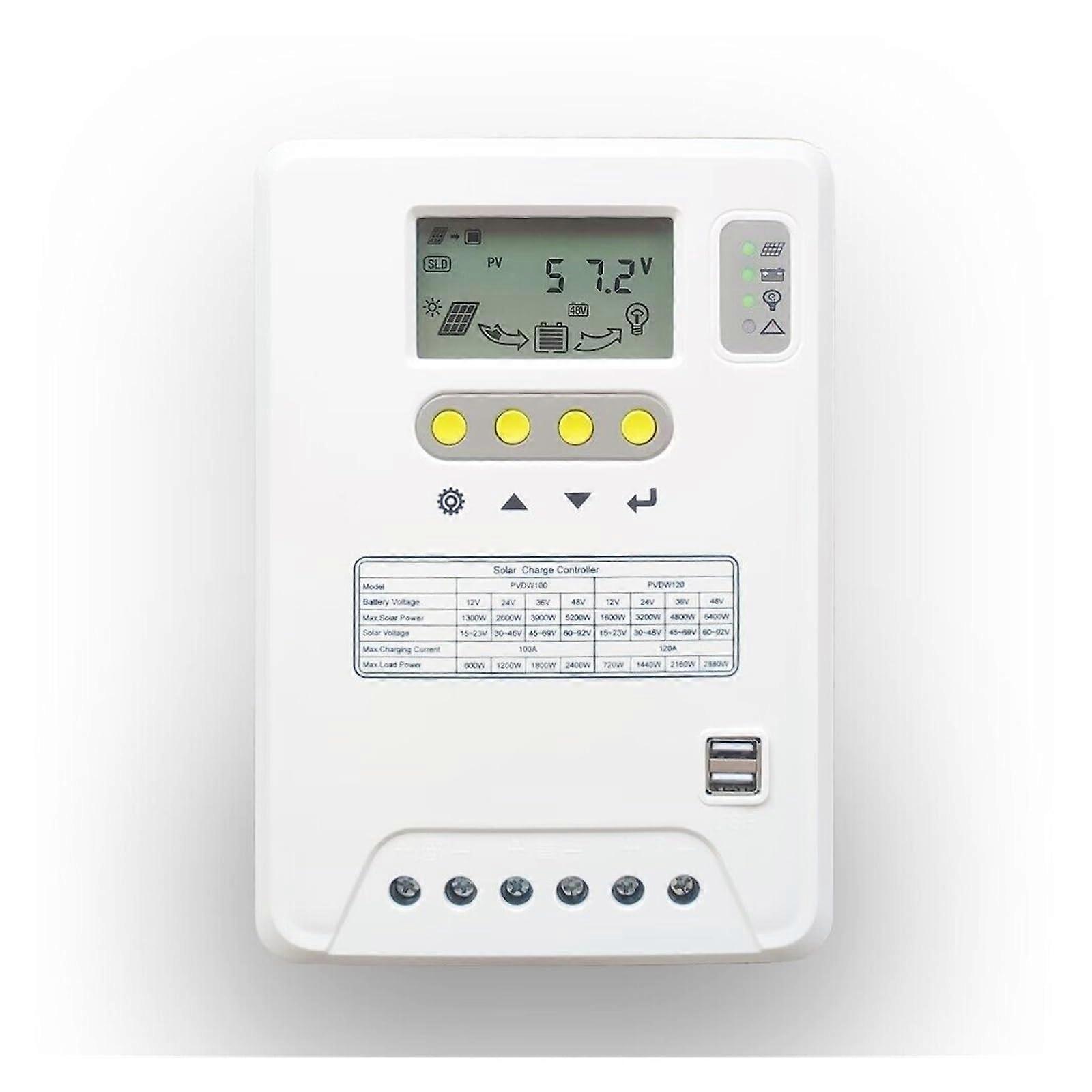 Solar Charge Controller 80A Auto Voltage Detect For 12V 24V 36V 48V Systems, Reliable Power Management