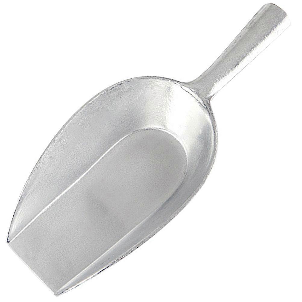 Reusable Ice Scoop with Aluminum Alloy for Kitchen Use Silver Smooth Surface 6.3 Inches