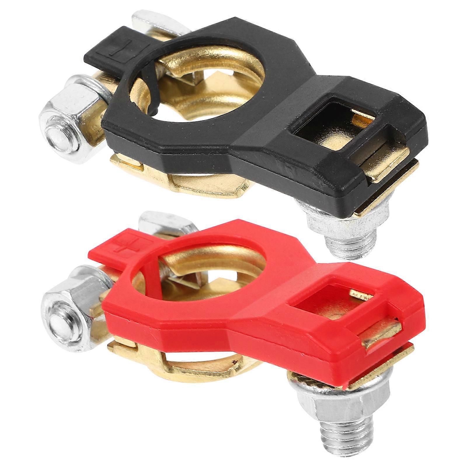 Battery Clamp Auto Battery Connector Durability Battery Replacement 1 Pair
