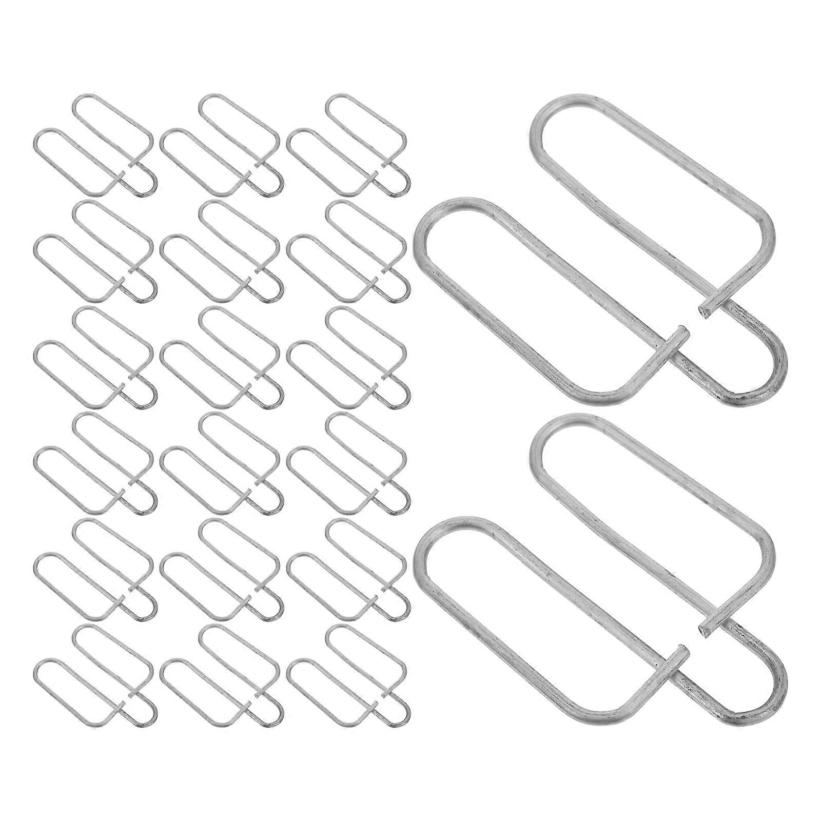 20pcs Pet Cage Replacement Clips Galvanized Feeder Box Fasteners Cage Fixing Supplies