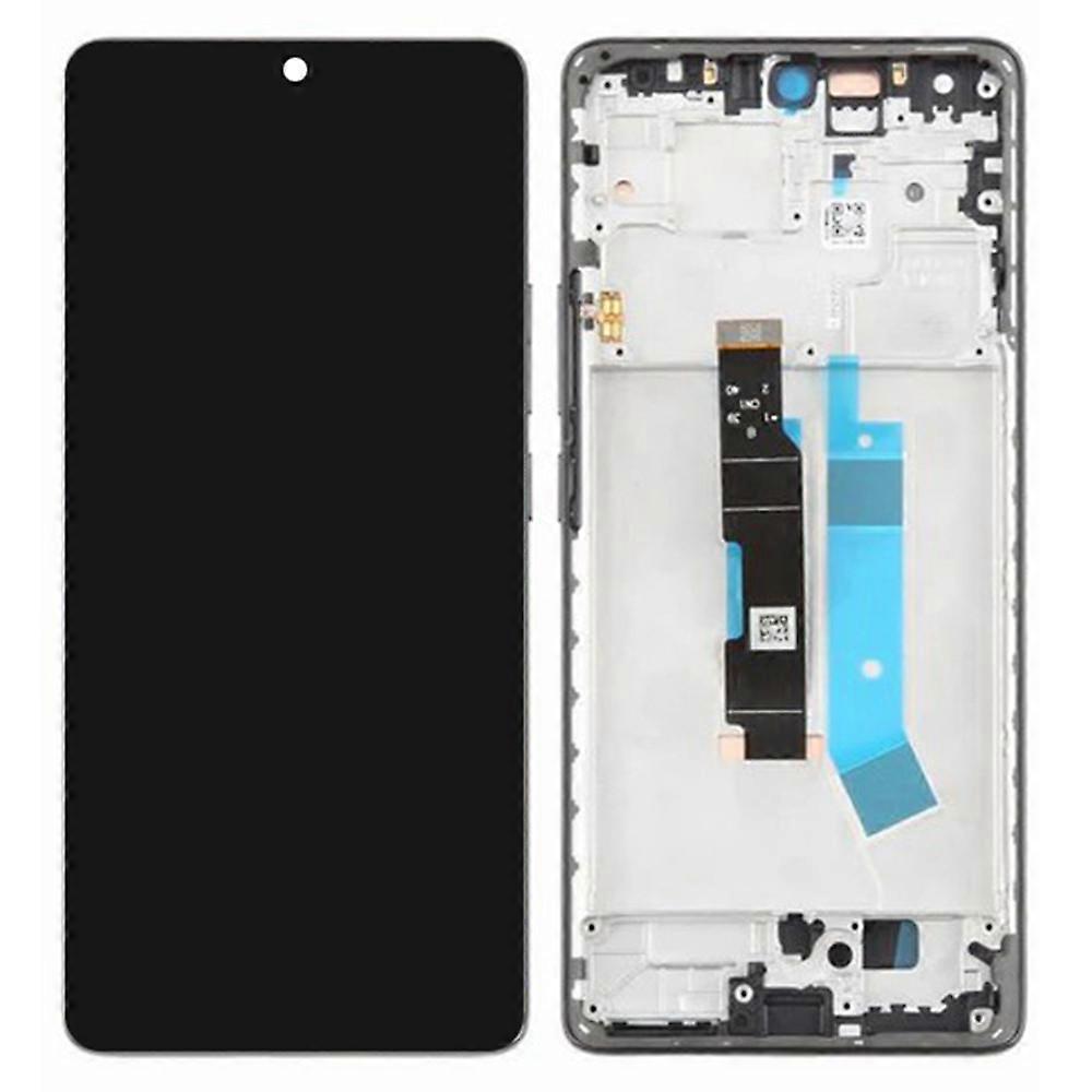 Pour Xiaomi Redmi Note 14 Pro 4G OEM Grade S AMOLED Ensemble écran et numériseur + cadre (sans logo) Noir