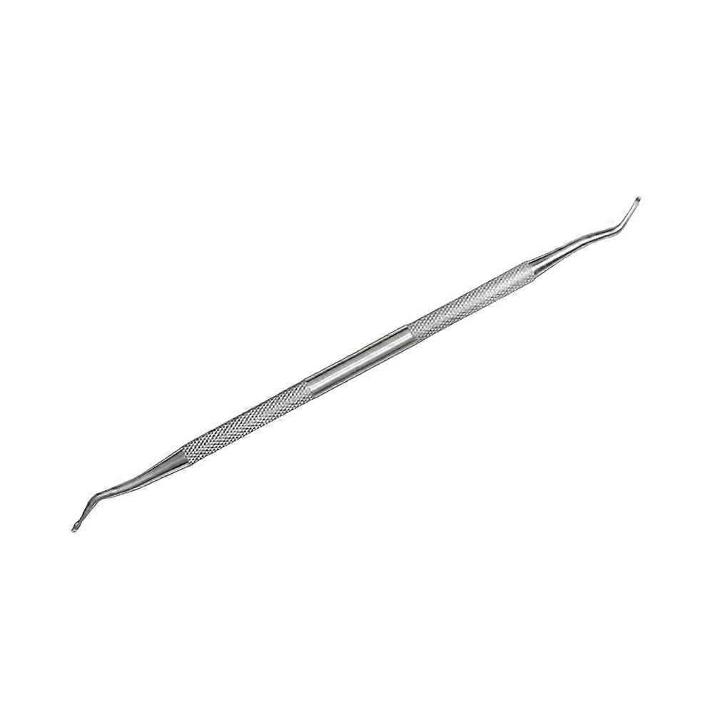 Stainless Steel Nail Cuticle Spoon for Clean Use Portable and Lightweight with Two Heads Silver