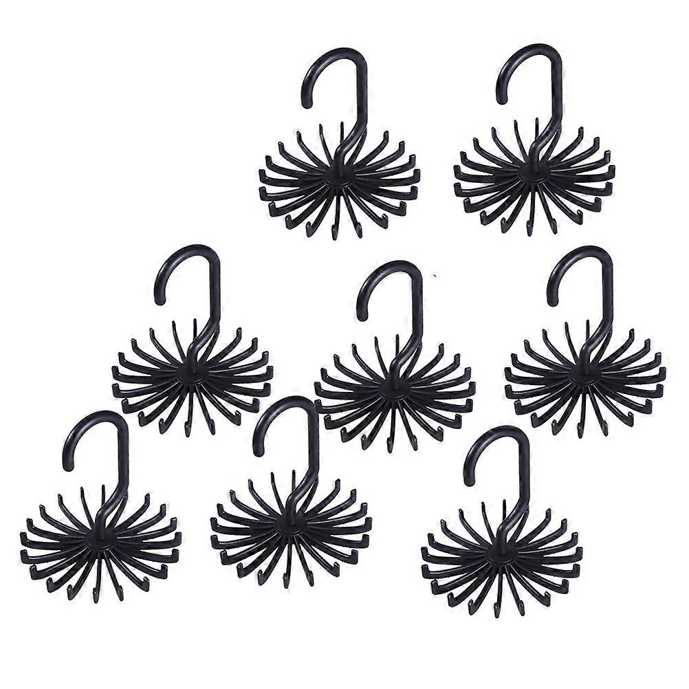 Black Non-slip Rotating Tie Hangers Racks for Closet Door Storage Organizer with Premium