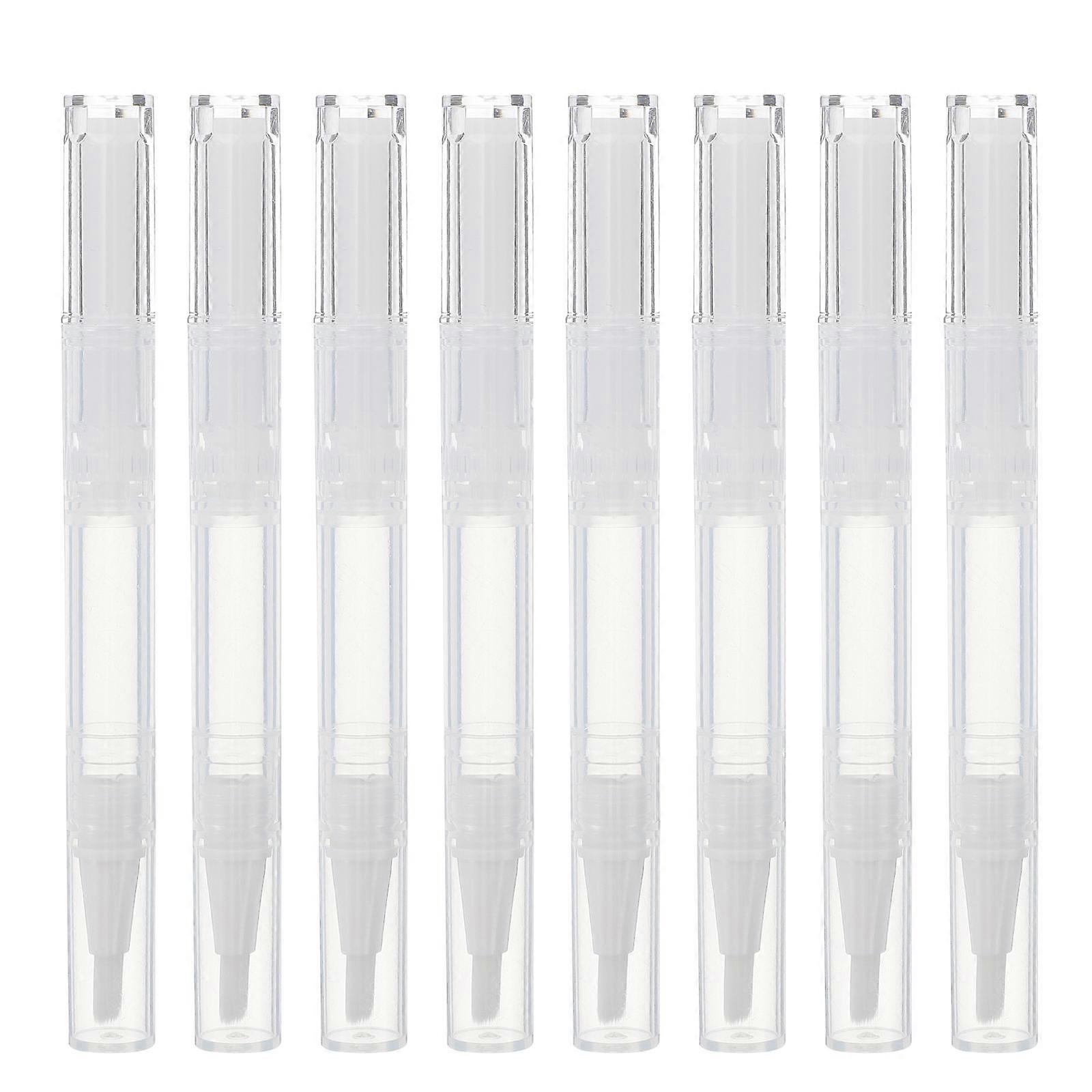21 Pcs Transparent Empty Nail Oil Pen Cosmetics Container Lip Gloss Applicators Liquid Tube 3ml