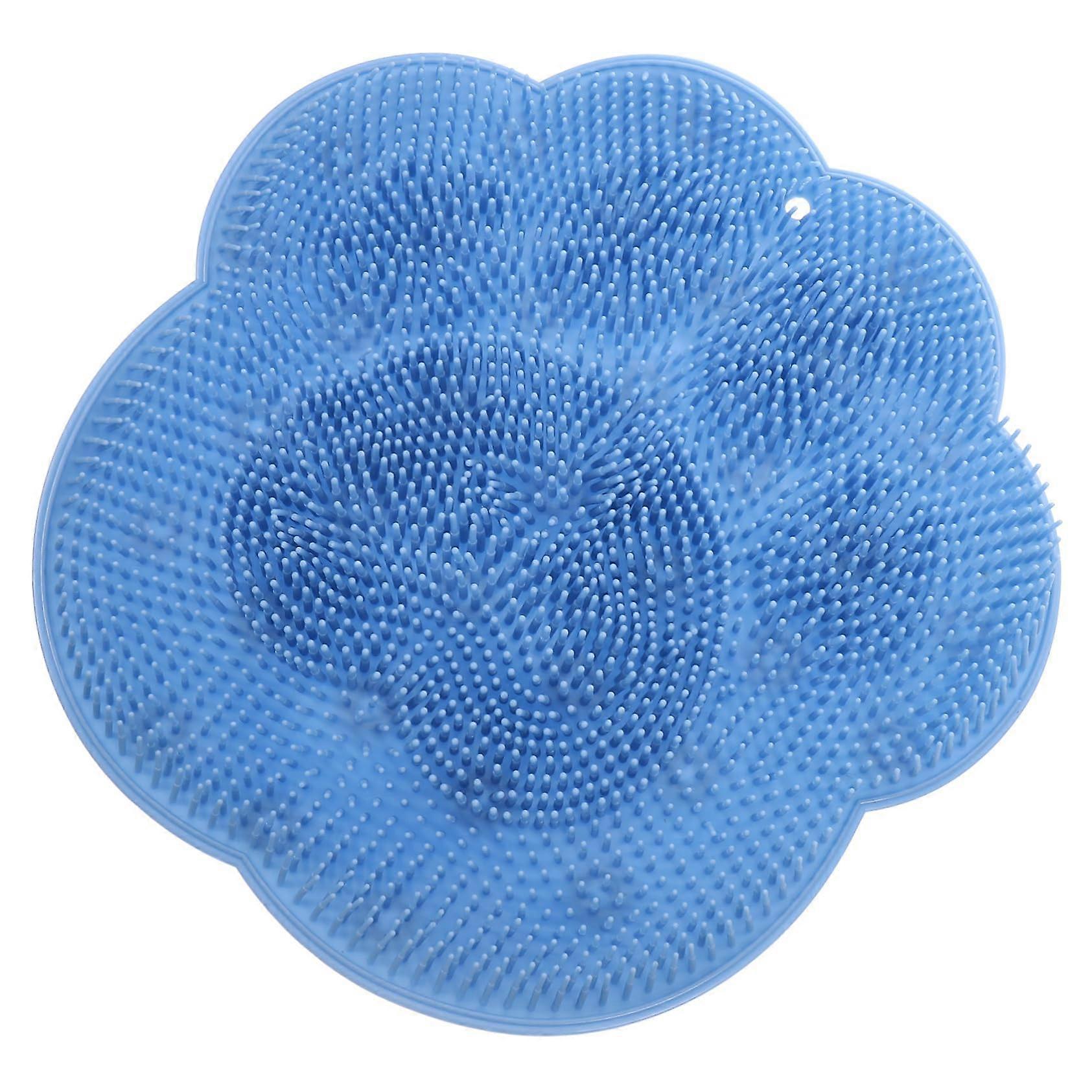 Practical Foot Cleaning Brush with Suction Cup Massage Pad for Effective Foot Care, NonSlip and Easy to Install, Sky Blue