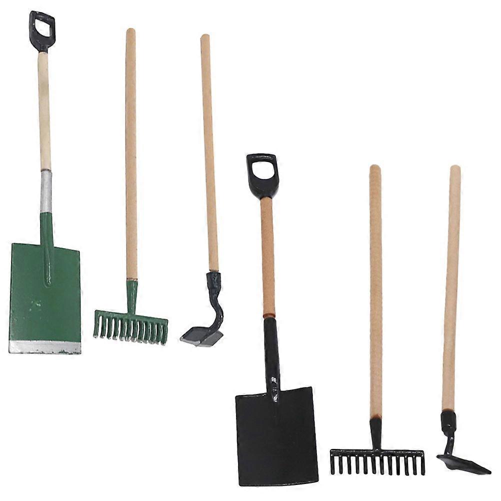 DIYプロジェクトと寝室の装飾のためのミニ農具を備えた装飾的なミニハウスデコレーションセットアソートカラー