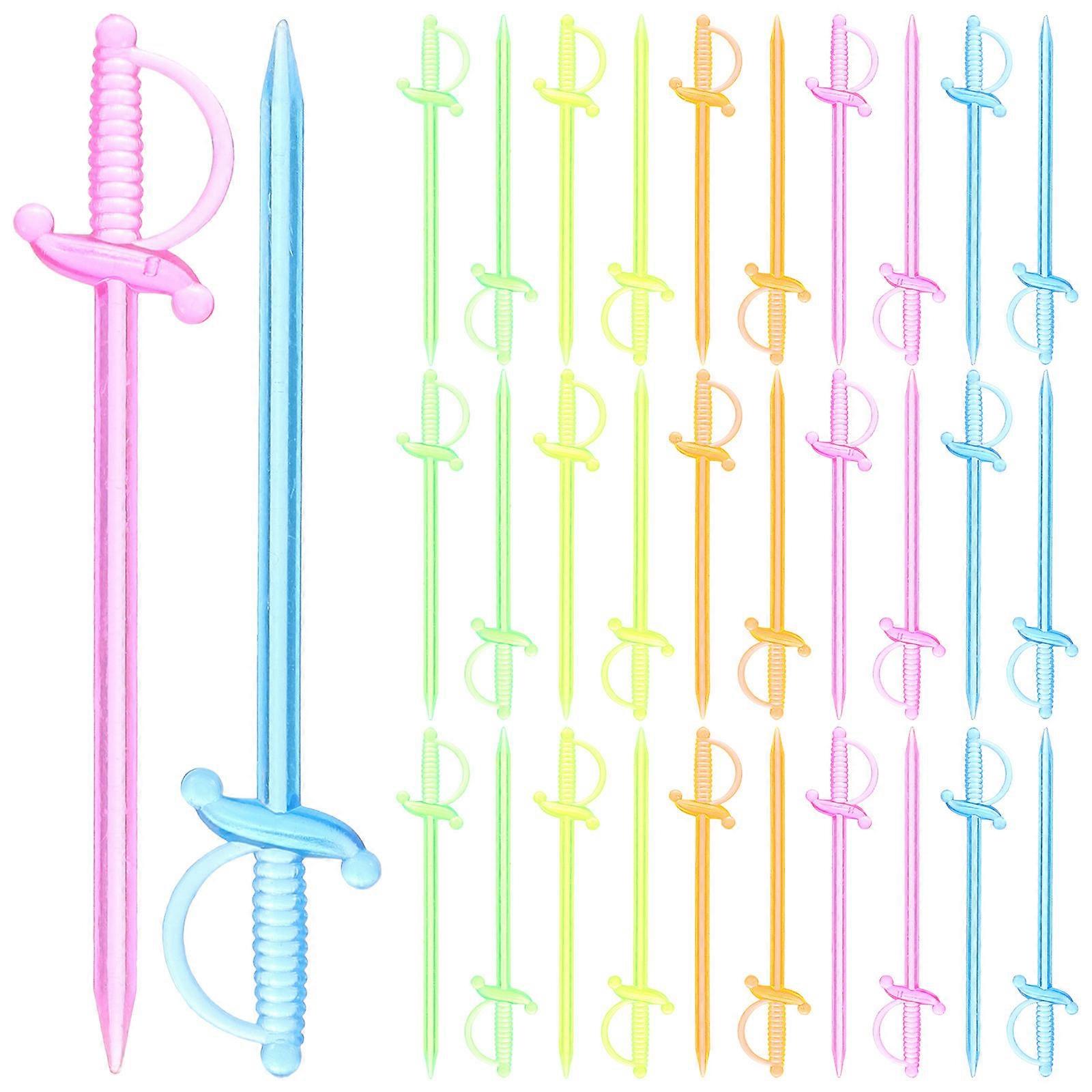 Cocktail Sword Picks for Party Use with Assorted Colors and FoodGrade Material 200pcs