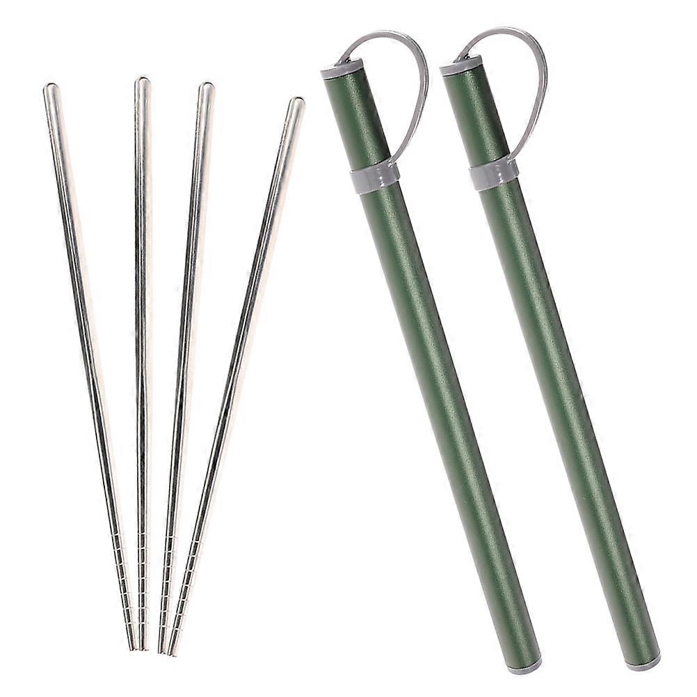 Stainless Steel Long Cooking Chopsticks Set for Hotpot, Frying & BBQ – Non Slip, Dishwasher Safe with Portable Case – Reusable Outdoor Travel