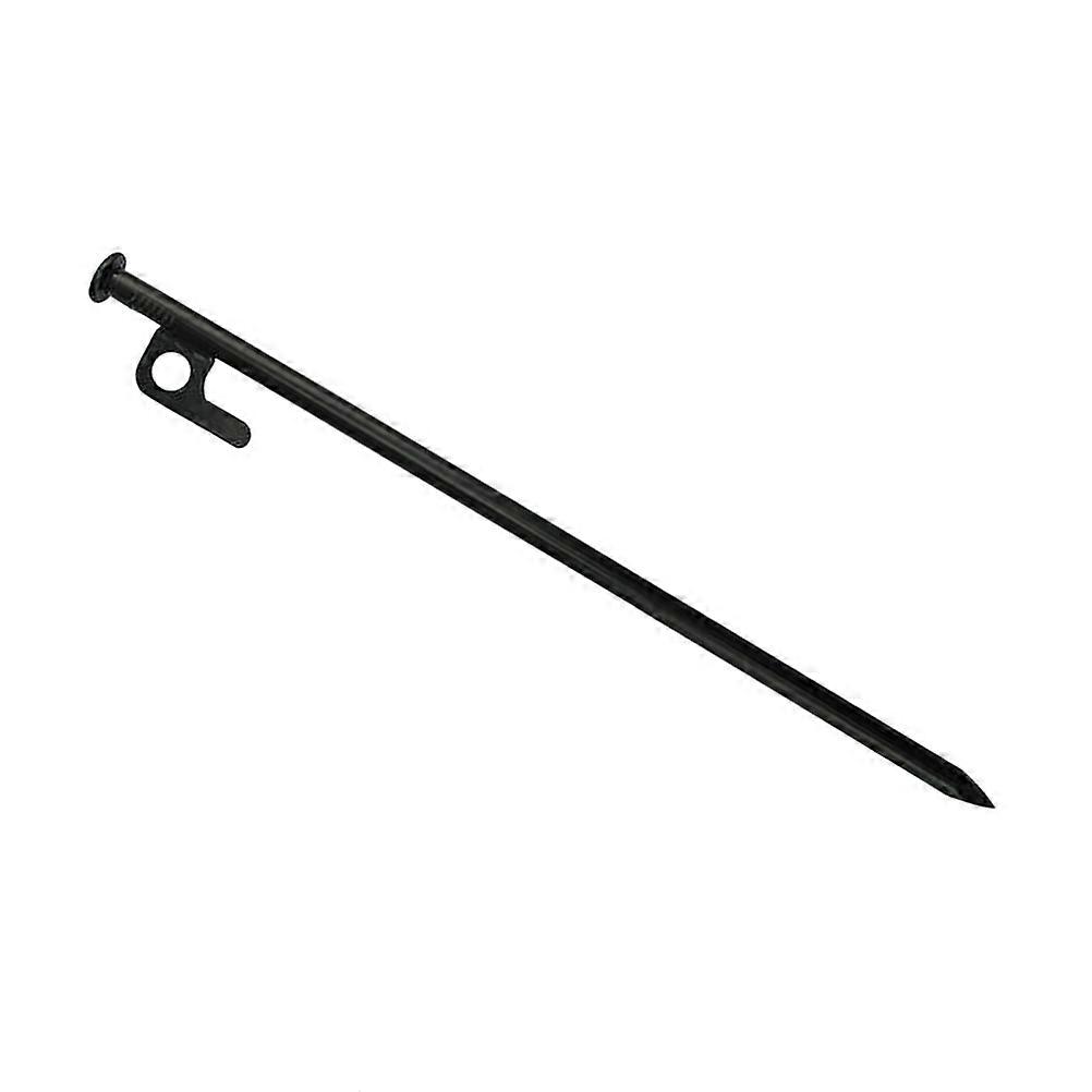 Durable Steel Tent Pegs for Camping with Firm Ground Support and Portable Design Black 30cm