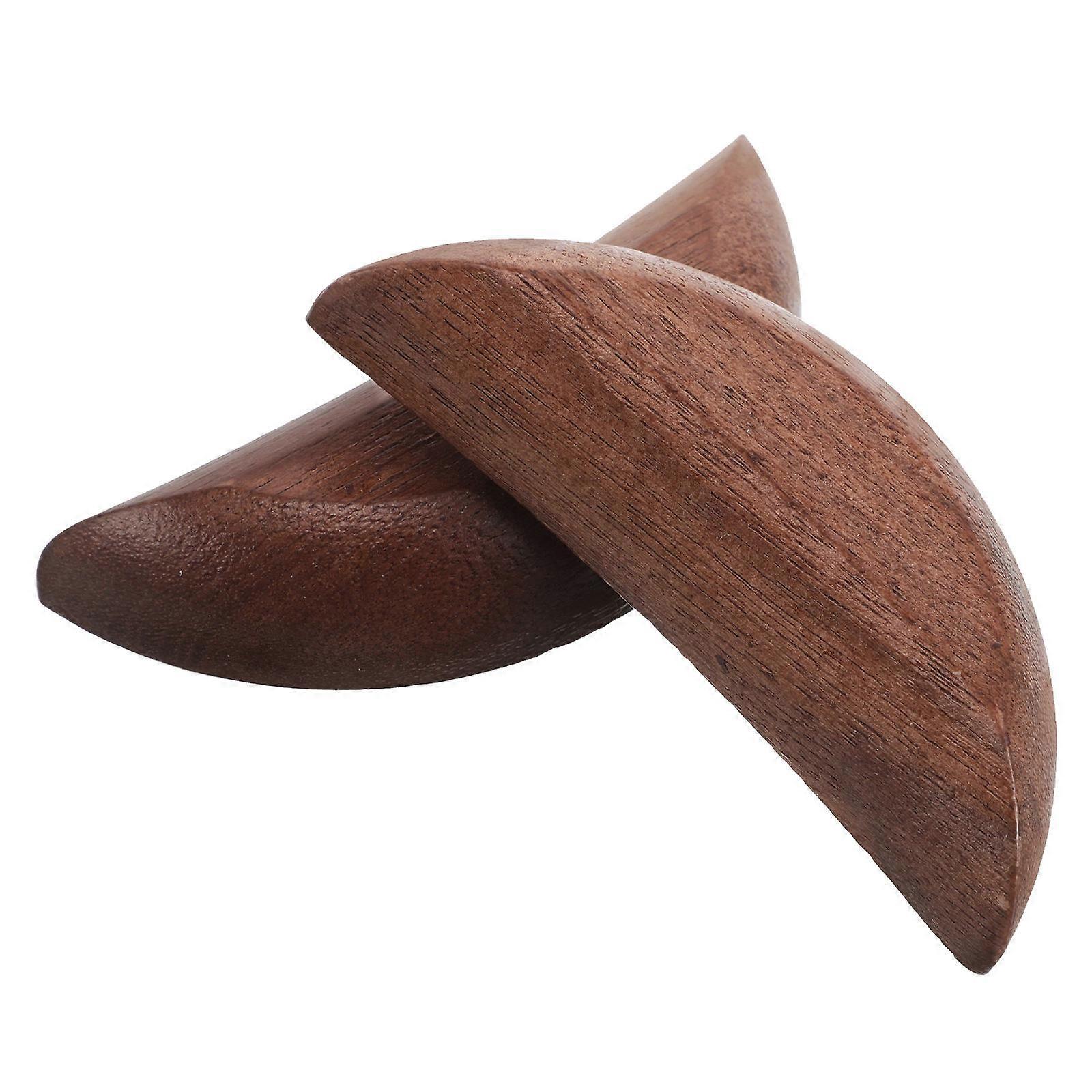 Vintage Wooden Divination Cups for Home Decor Ornamental Spiritual Props Unique Chinese Fortune Telling Blessings Design Safe & Elegant Walnut