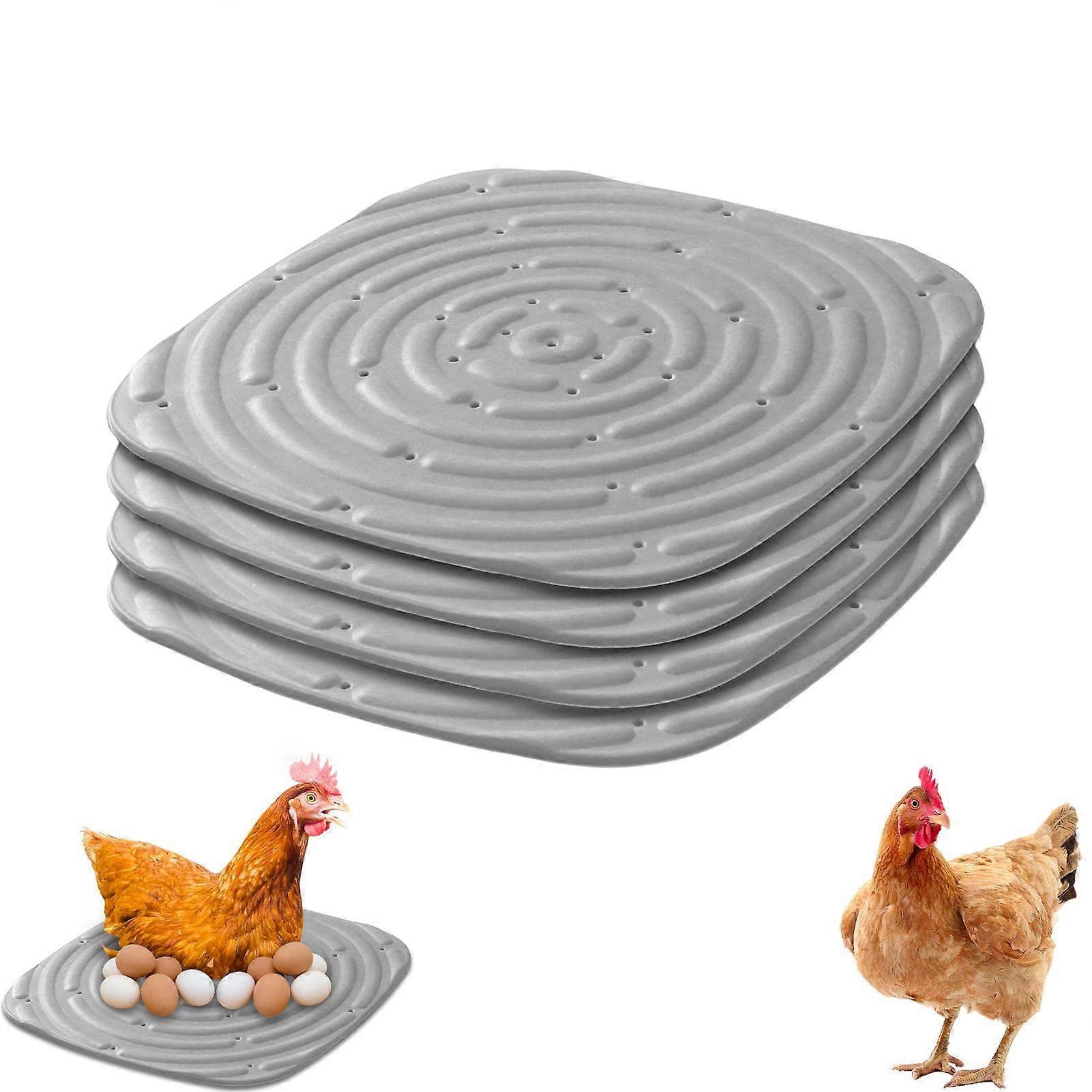 Nesting Pads - Washable Chicken Coop Mat for Nesting Boxes and Laying Boxes, Grey Chicken Bedding for Coops and Huts
