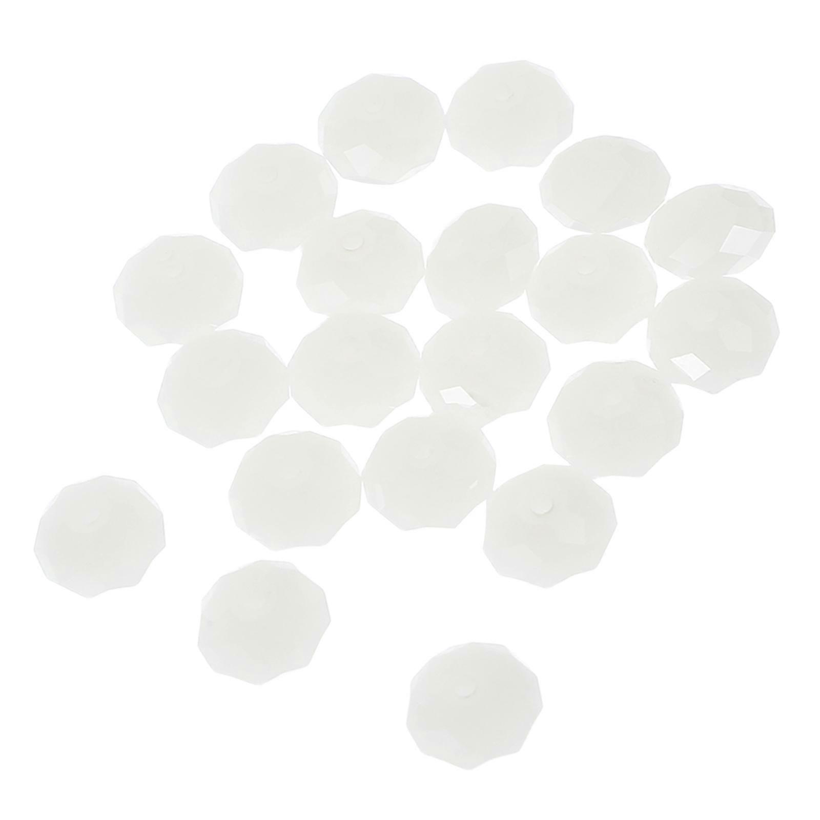 20pcs Versatile Jewelry Making Supplies for DIY Bracelets, Necklaces, Wind Chimes & Suncatchers – Elegant Artificial Crystal Stones