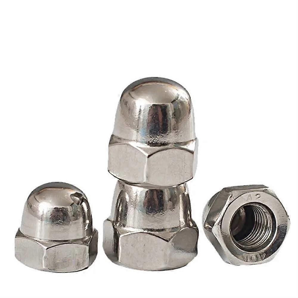 Acorn Cap Nut 304 Stainless Steel Fine-Tooth Decorative Dome Cap Nut M8-M20 M14x1.5 (1pc)