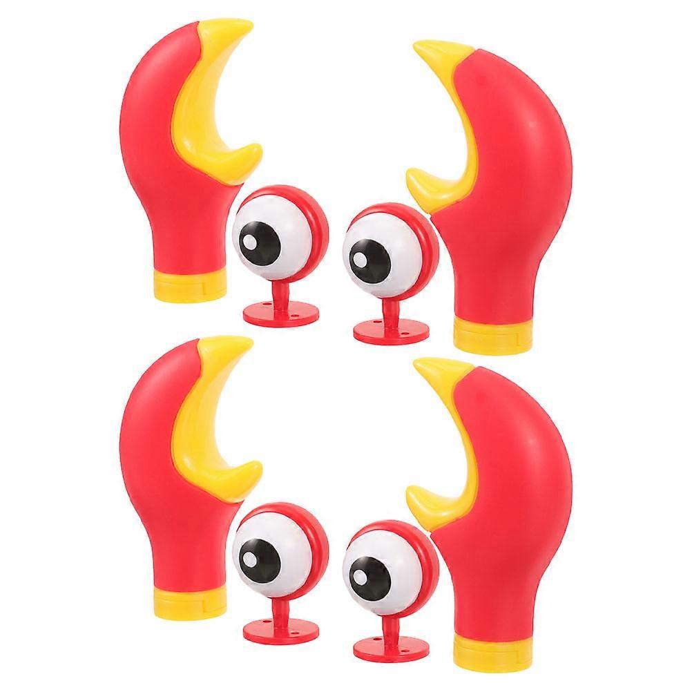 Decor Crab Head with Googly Eyes and Detachable Horns for 2Set Riding Style