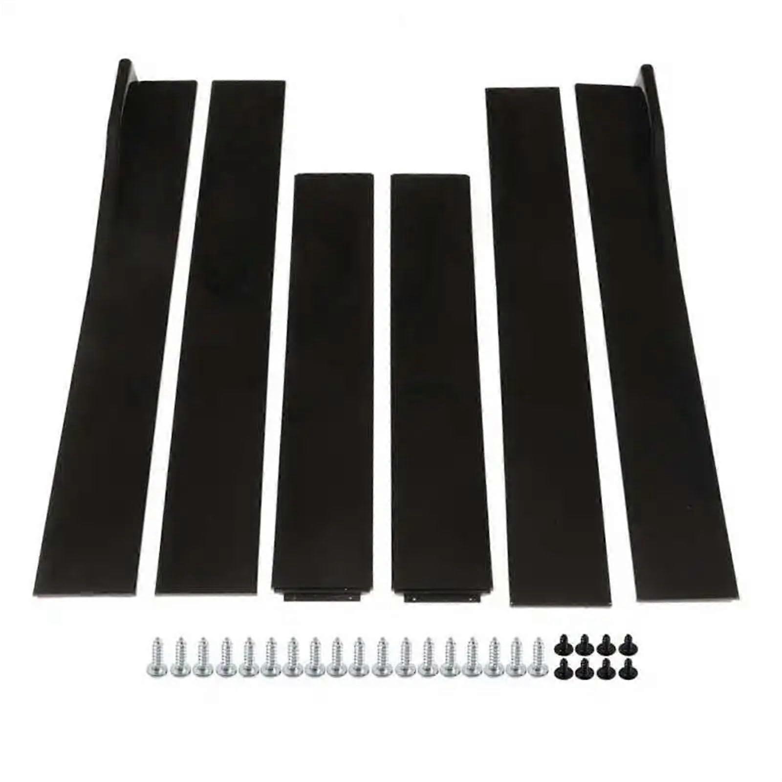 Car Side Skirt Splitter 2.2m Gloss Black Side Skirts Body Kit Lip Diffuser Extensions