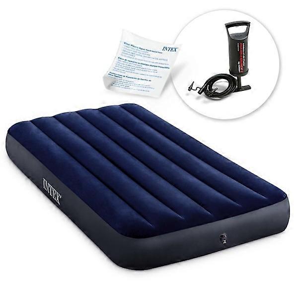 Inflatable mattress 191x99x25 cm with INTEX 64757 piston pump