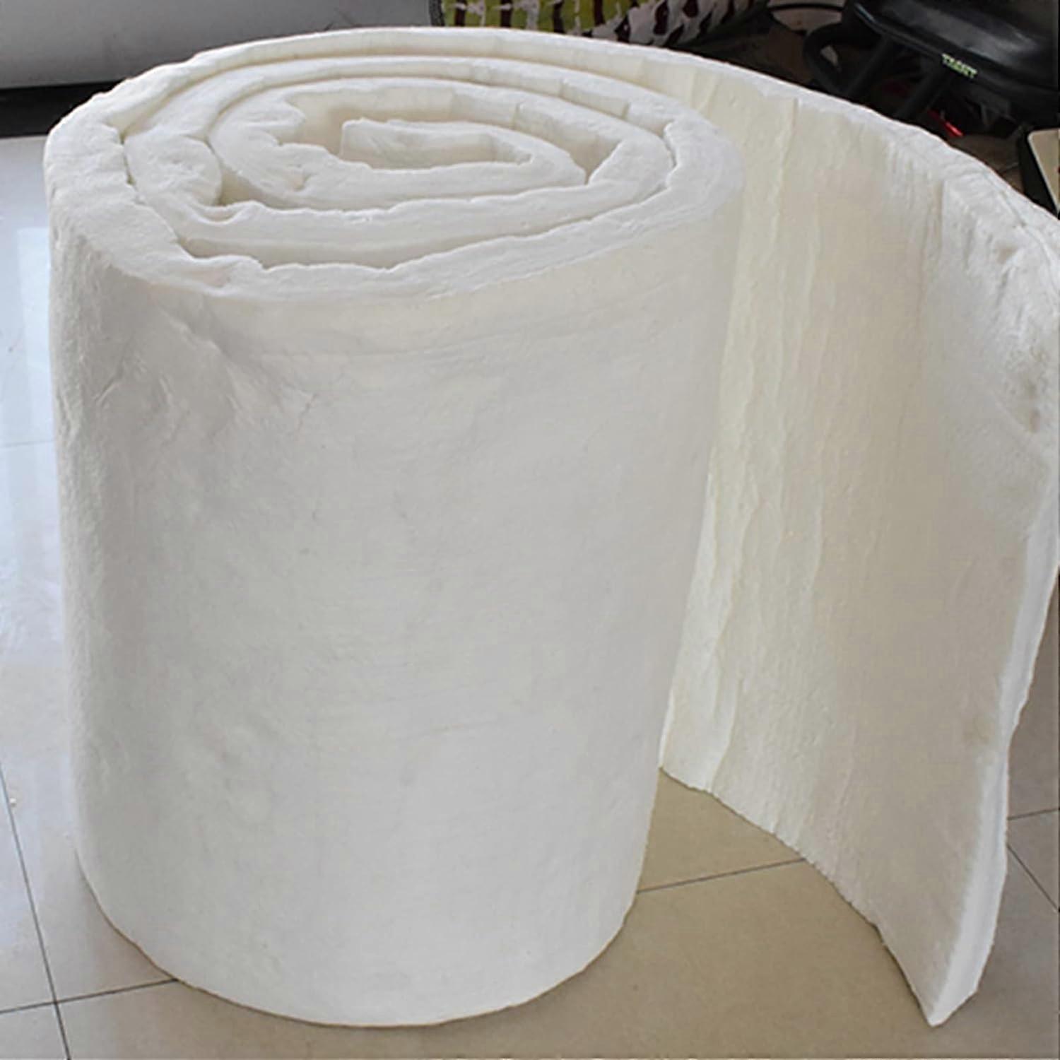 Ceramic Fibre Insulation Blanket 1260°C, Lightweight 0.61x1m, 20mm Thick for Ovens, Boilers, Firebricks, Forging, Pizza Ovens