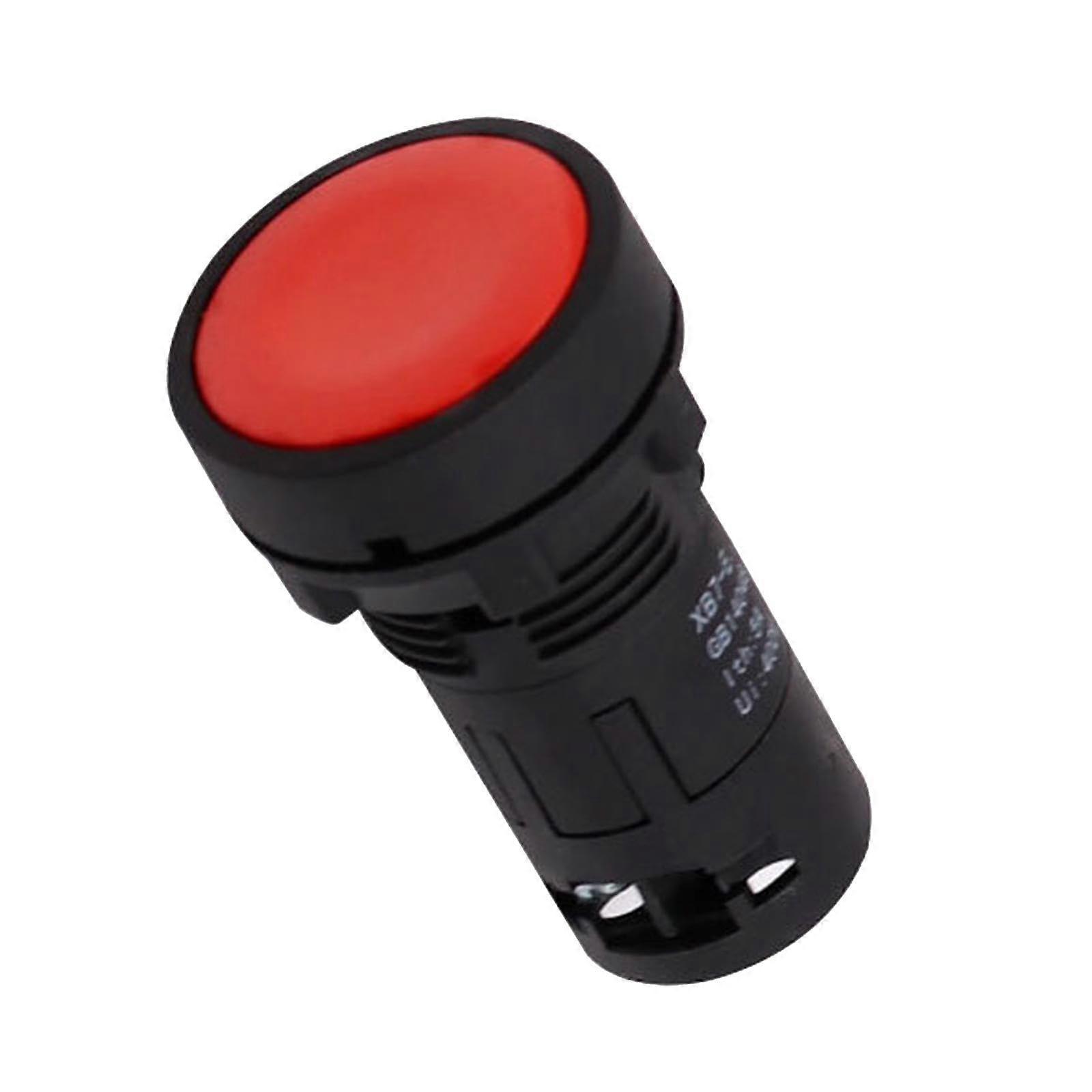 Momentary Push Button Switch Emergency Stop Switch Flat Head 22mm Marine Equipment Machine Equipment Easy Installation