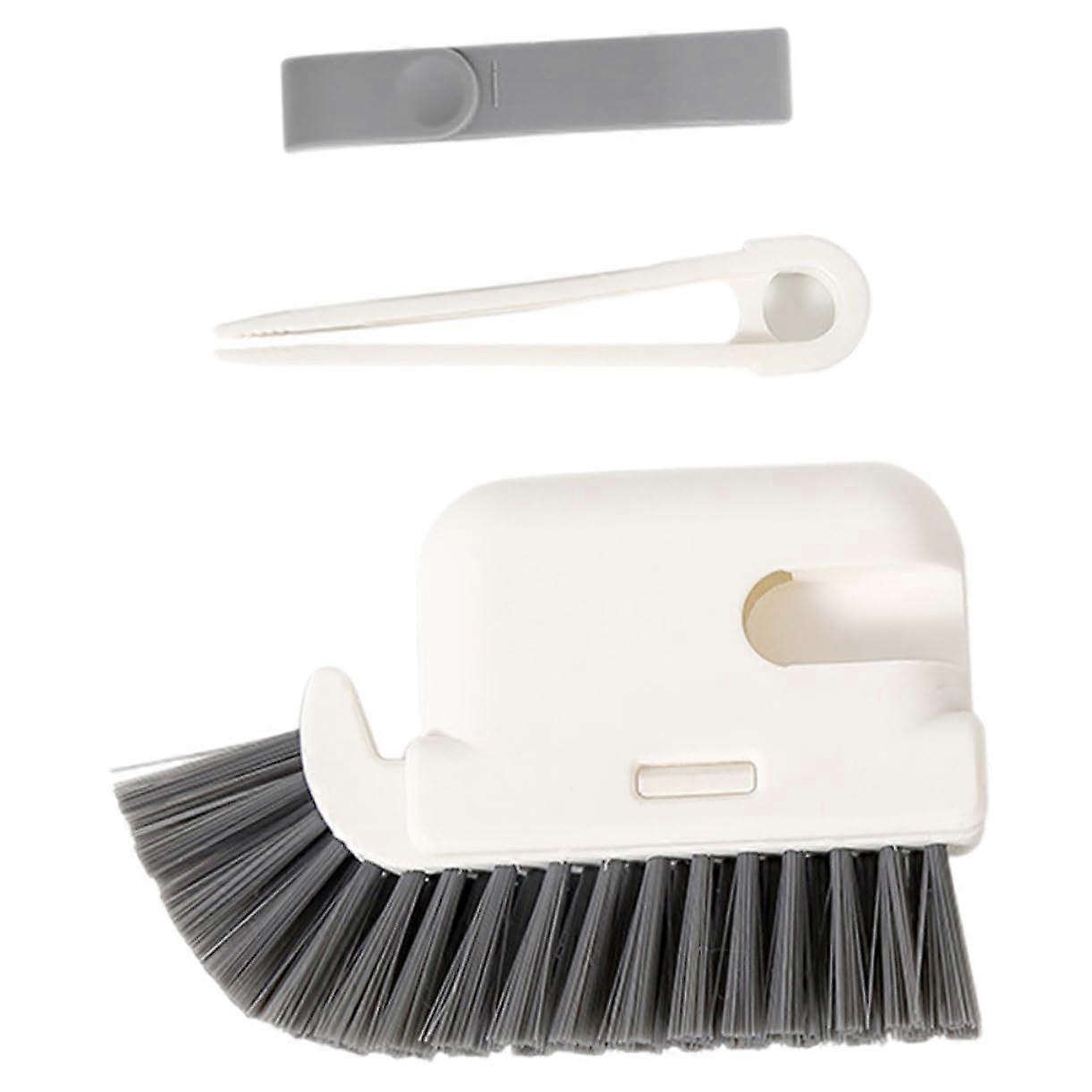 Groove Cleaning Brush for Windows and Door Rails, Ergonomic Design with Gentle Bristles for Kitchen and Home Use