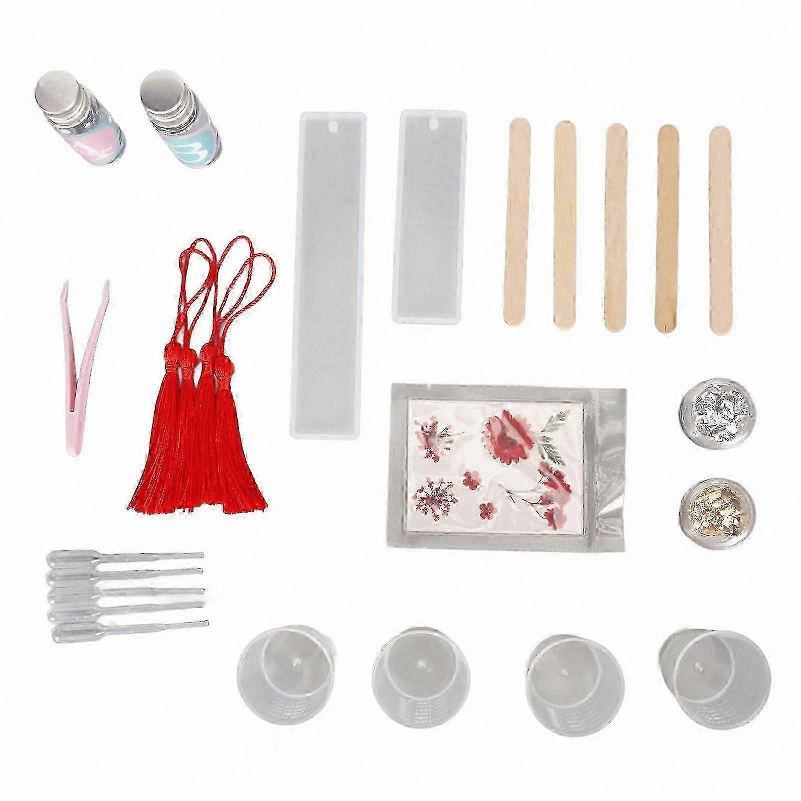 Crafting Silicone Mold Kit for DIY Bookmarks - Transparent, Thickened, Odorless Resin Tool