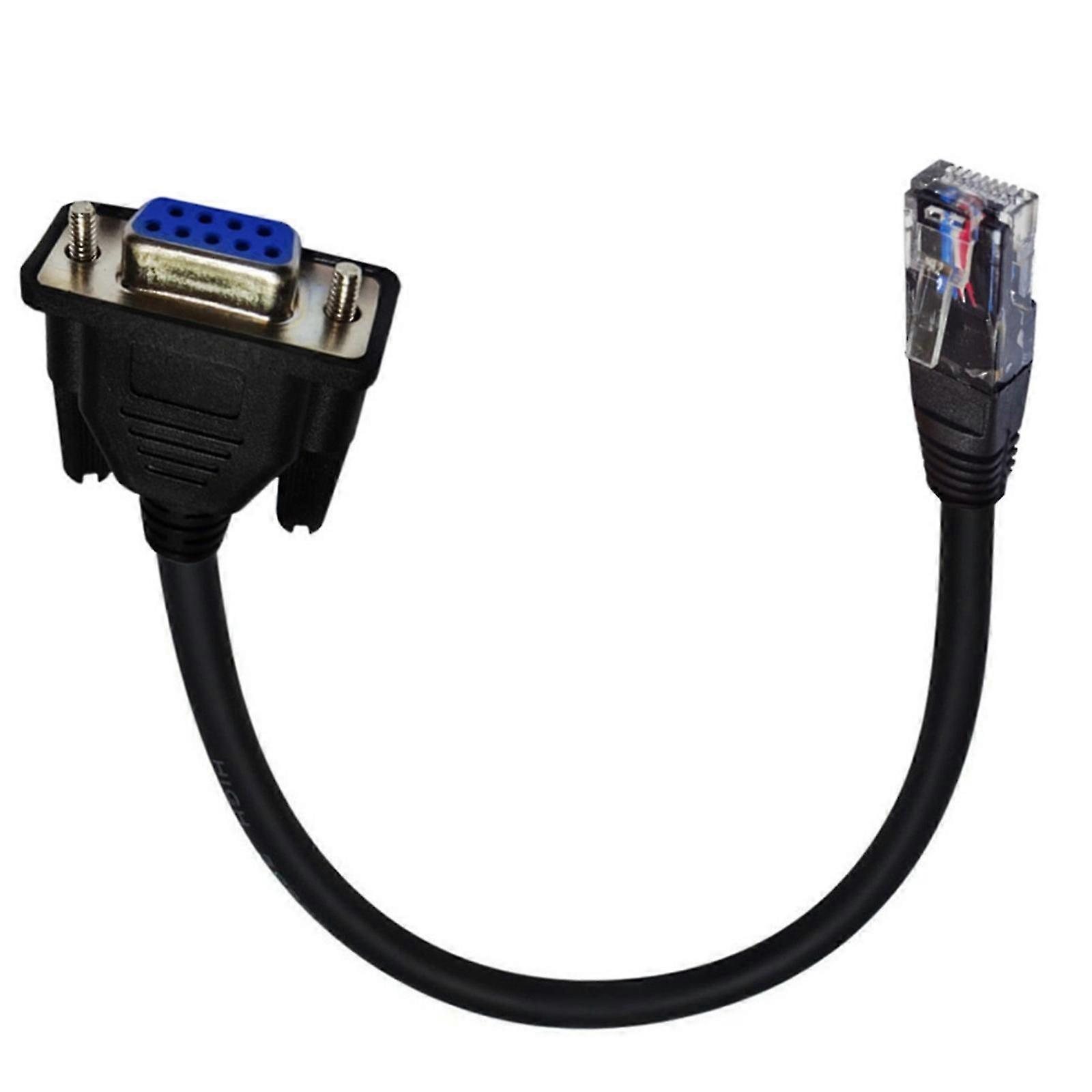 RJ45 naar RS232 consolekabel, 9-pins DB9 naar RJ45 Ethernet LAN-rollconsolekabel