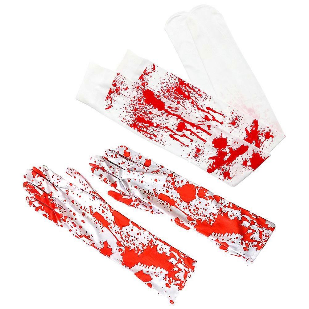 Cosplay Event Gloves Socks Costume Accessories for Adults Murderer Look Assorted Color 4Pcs