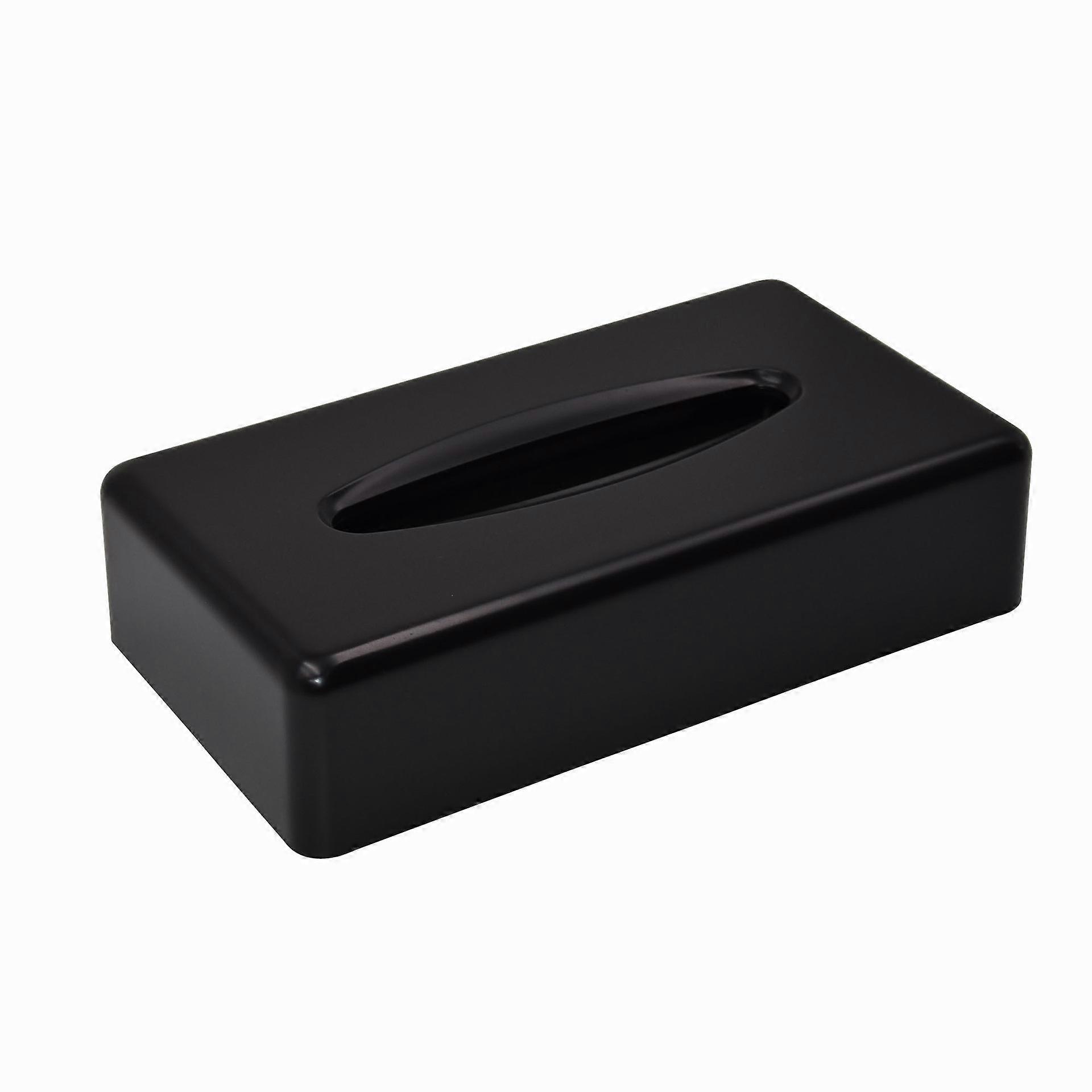 Tissue Box Cover, Rectangular Black Wall Mounted Facial Paper Holder