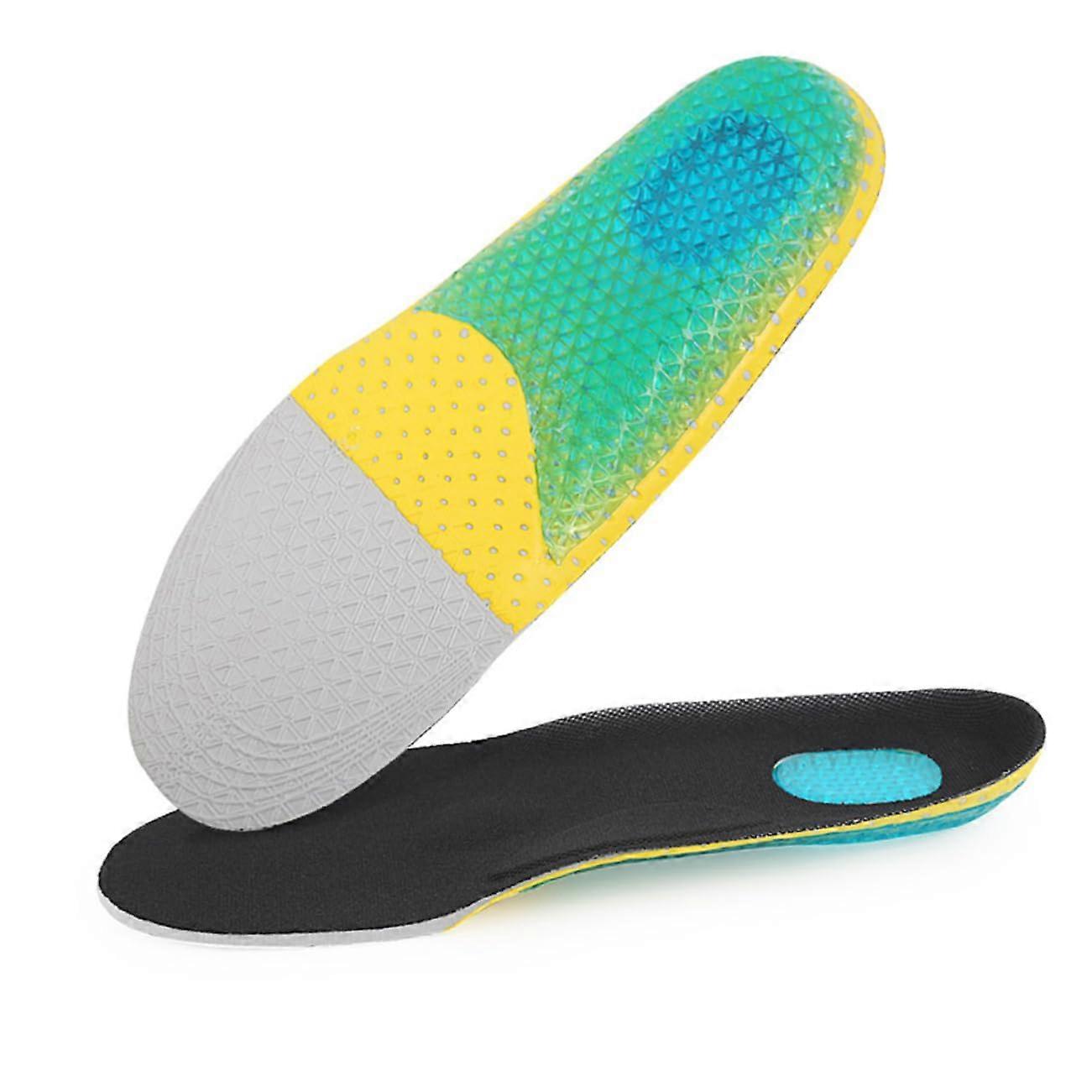 Sport Insoles for Arch Support with Sweat-Absorbing Mesh Surface, Comfortable Cushioned, Breathable, Adjustable for Leisure and Sports