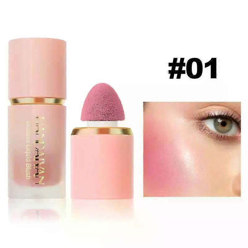 Mousse Liquid & Creamy Blush Stick - Soft Matte Cheek Stain, Breathable & Refreshing Texture