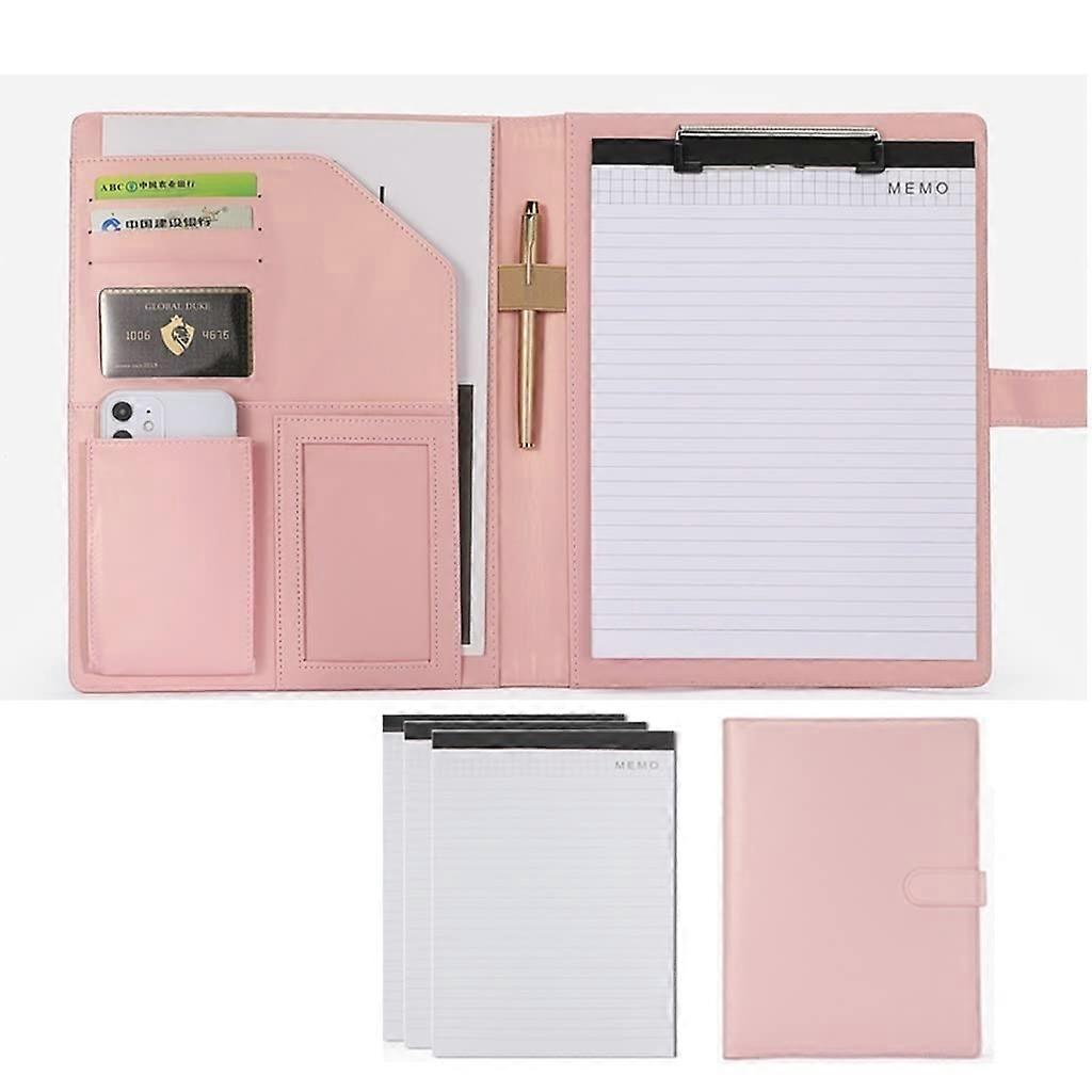 A4 Padfolio Portfolio Case, Portfolio Folder (Color: Pink)