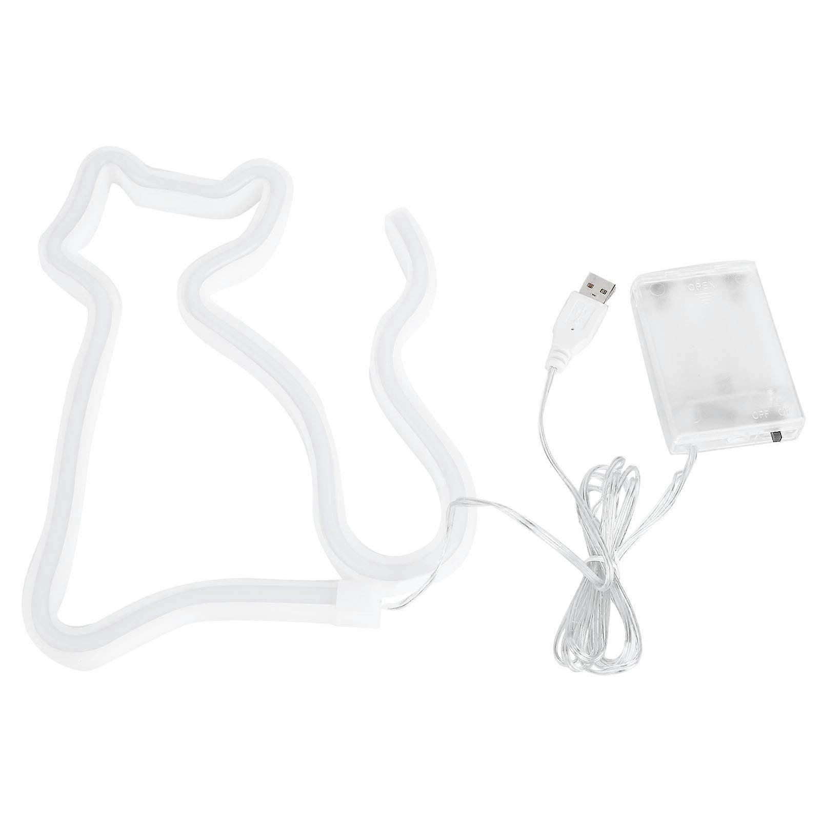 Cat Neon Light – Small Unique Decorative Neon Sign for Home, Party, and Dorm, Innovative LED Cat Light in Colorful Design