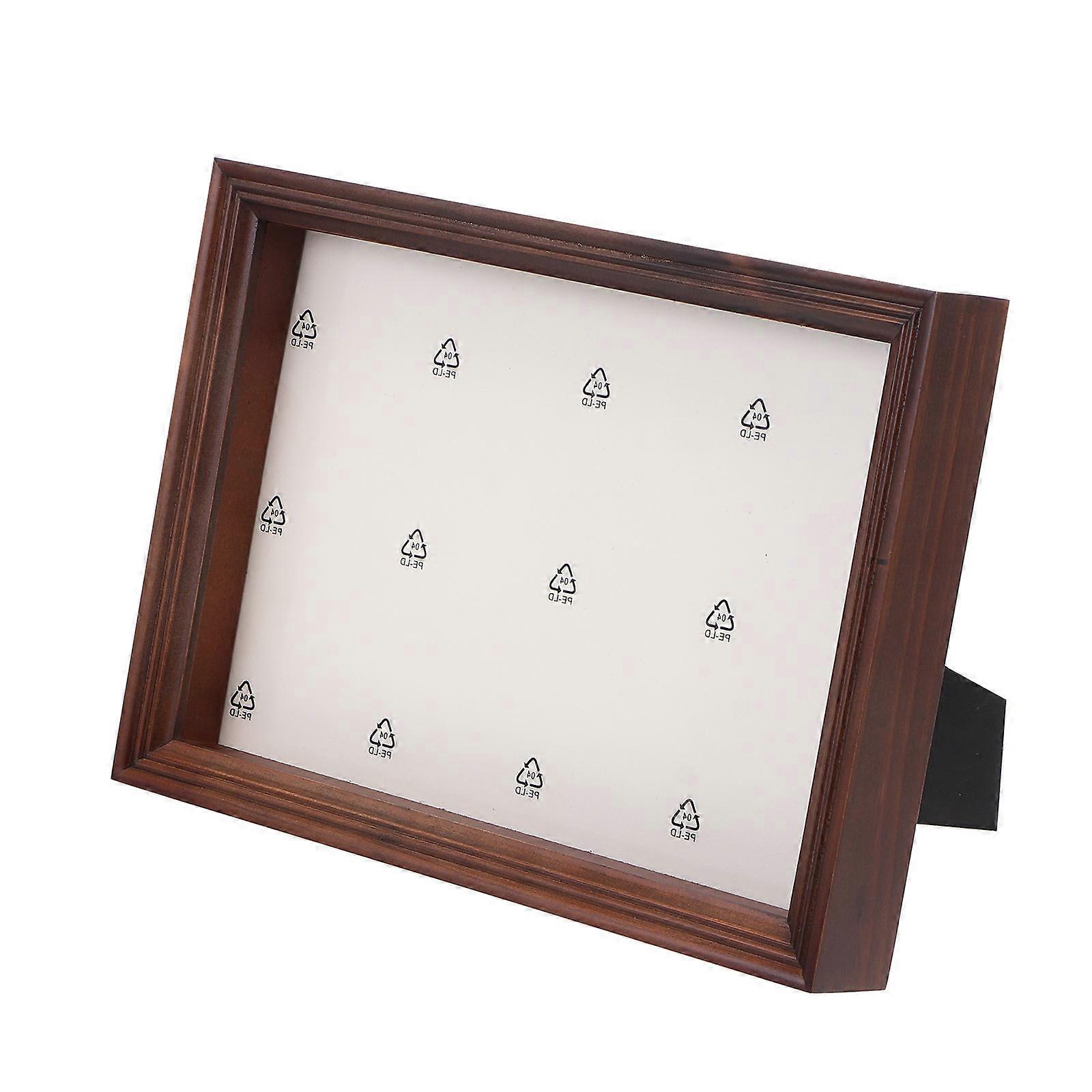 Shadow Box For Flowers A4 Size Dried Flower Presentation For Home Decor Coffee Retro Design 1Pack