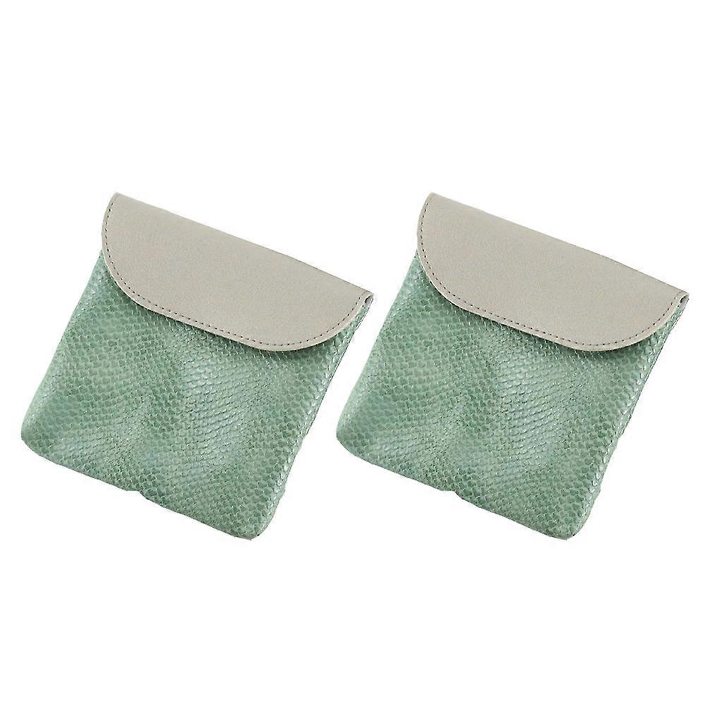 Square Shape Large Capacity Coin Pouches 2Set Designed For Women Perfect For Organizing Coins And Small Items During Travel