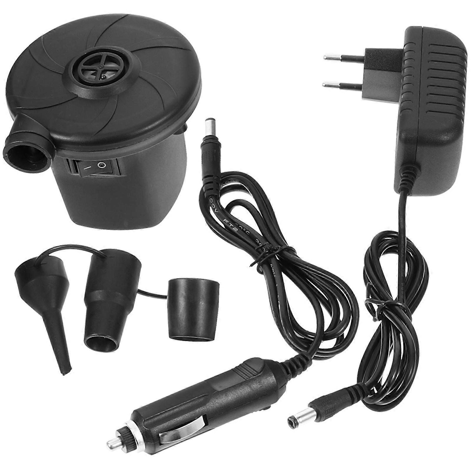 Electric Air Pump for Inflate Deflate Car Inflator Air Pump for Air Mattresses Paddling Pools Beach Toys with Plug