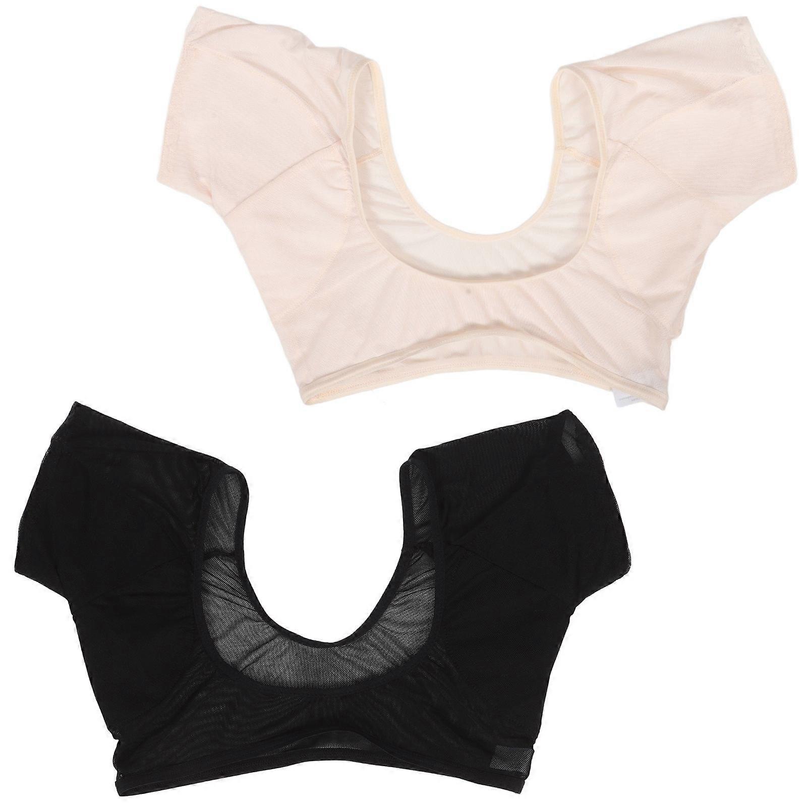 2Pcs Washable Armpit Sweat Vest Mesh Designed For Women Jogging With Quick Dry Feature Size