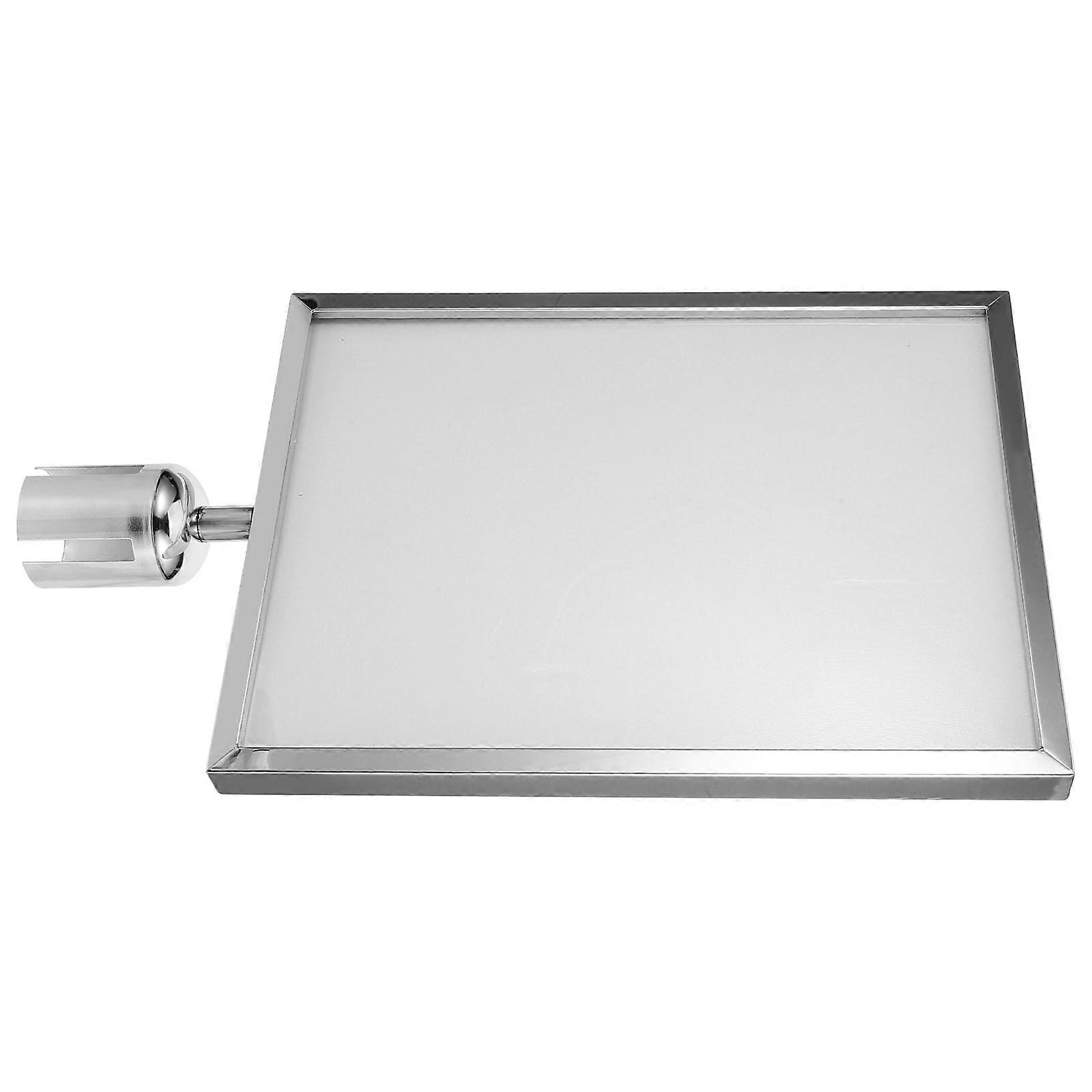 Retractable Belt Sign Holder for Stanchion – Plastic & Stainless Steel Airport Safety Barrier Frame, Easy Install Queue Line Pole Display for Crowd