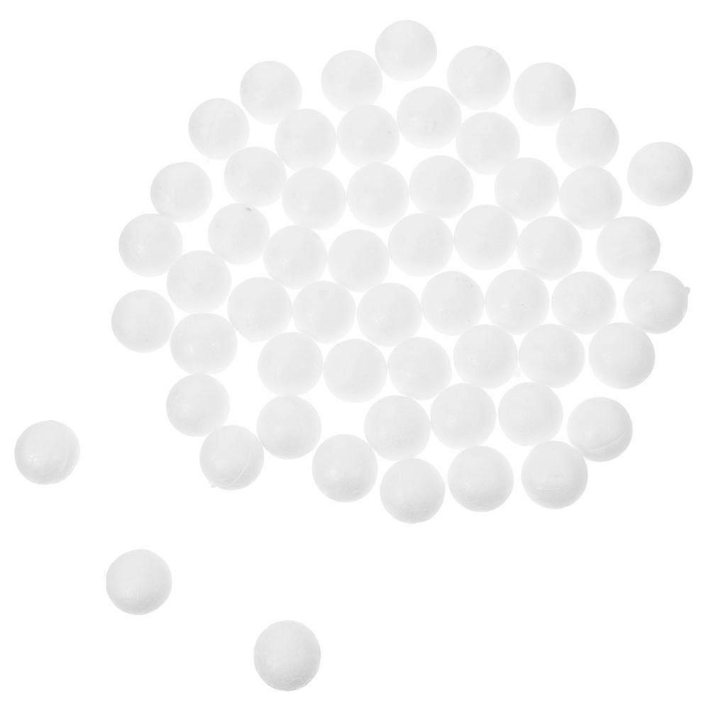 100pcs White Polystyrene Foam Balls – Smooth, Paintable Craft Spheres for DIY Christmas Decor, School Projects, Home & Holiday Use