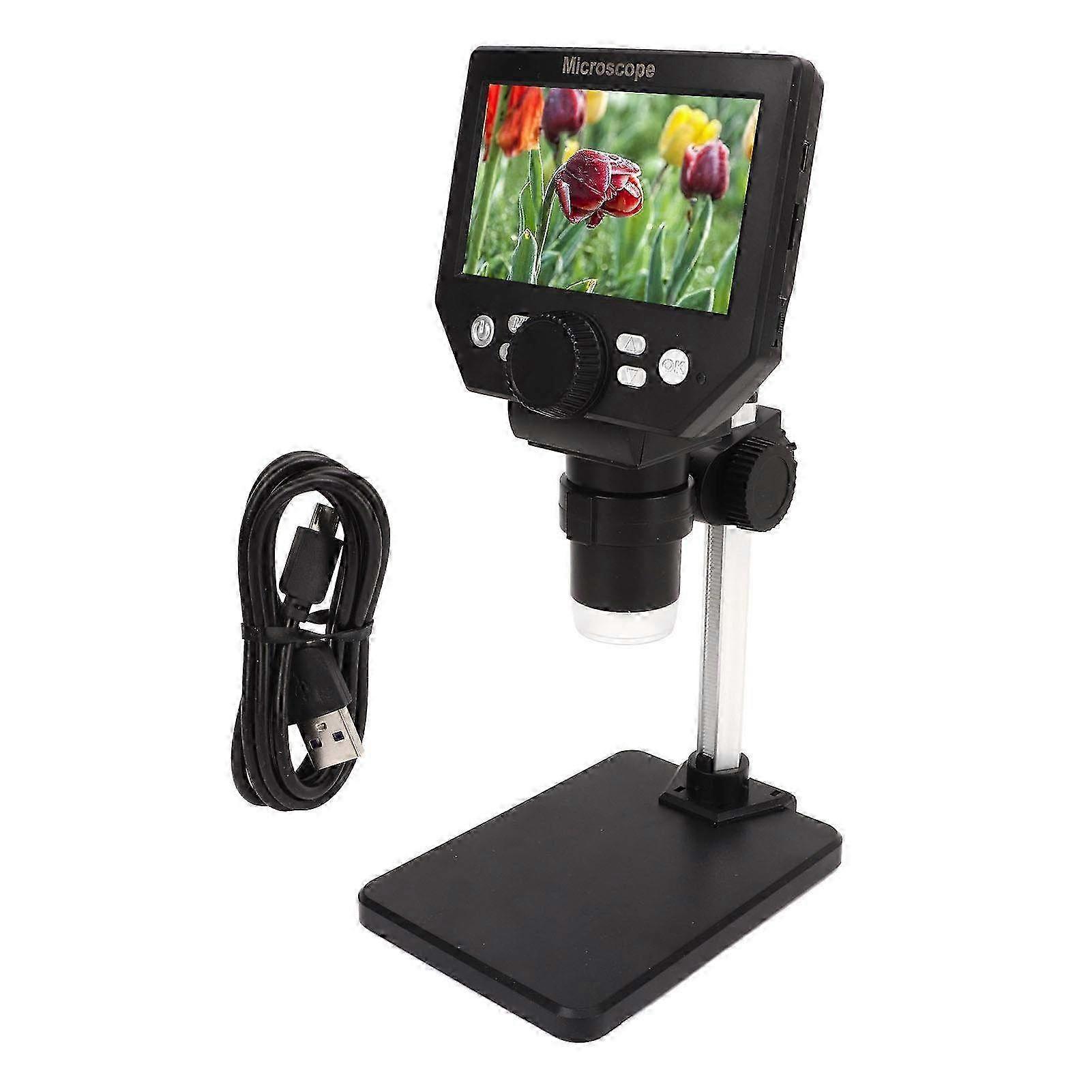 1000X Digital Microscope with 4.3-Inch LCD Color Display - 1080P Electronic Microscope for Industrial Maintenance & Inspections