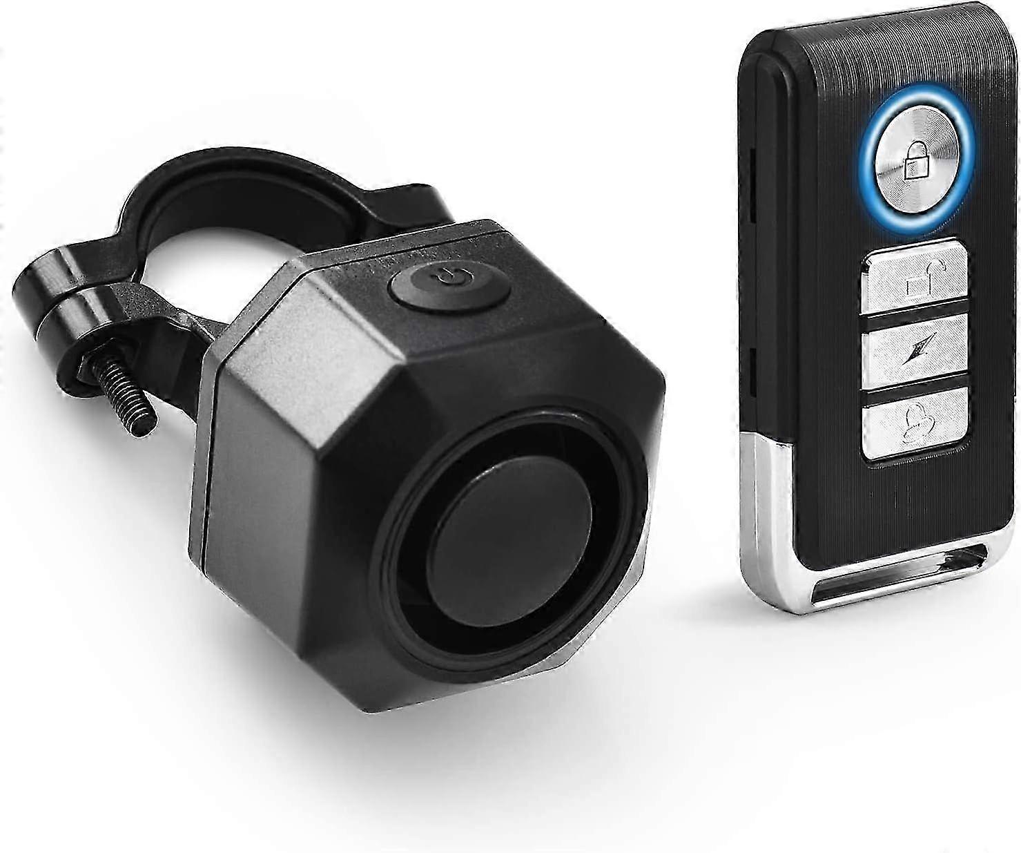 2025 Anti-theft bicycle alarm with stand, USB C Rechargeable 110Db