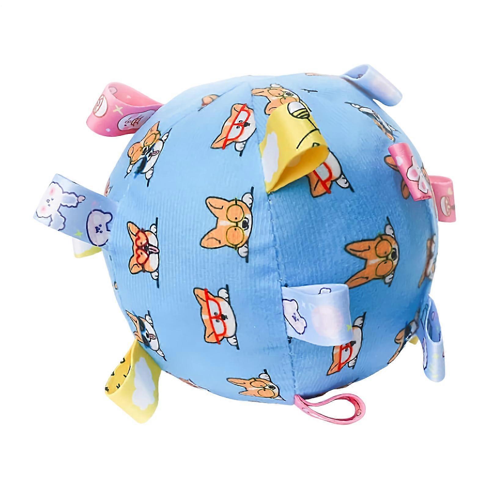 Squeaky Dog Toy, Interactive Puppy Ball, 5.91 x 5.91 Inches, Authentic Material, Chew-Proof Ball For Home Outdoor Indoor