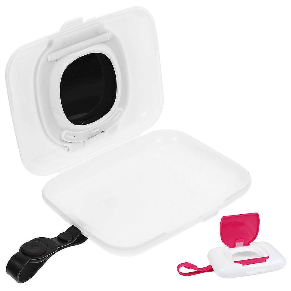 Portable Wipes Dispenser 2Pcs Reusable Wipe Container for Outdoor Use with Silicone Sealed Design