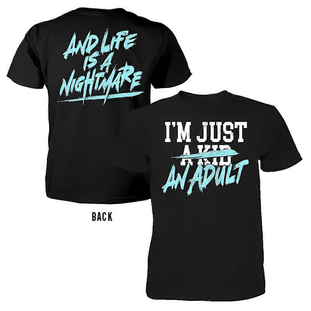 I'm Just A Kid Printed Cotton T-Shirt Casual Universal Fit Kids Size 100% Cotton Graphic Print Tee