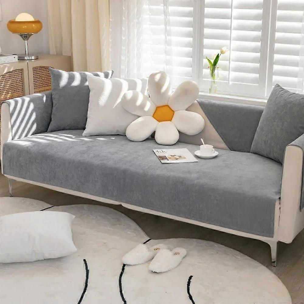 Waterproof Sofa Cover Pet Changing Pad 70x70 Cm Non Slip Solid Color Protective Cover For Sofa 1 Piece