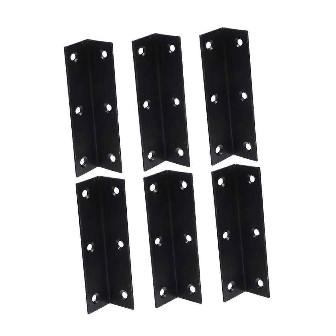 6pcs Heavy Duty Corner Brackets for Shelving Support, Stylish Finish, Easy Installation, Versatile Applications