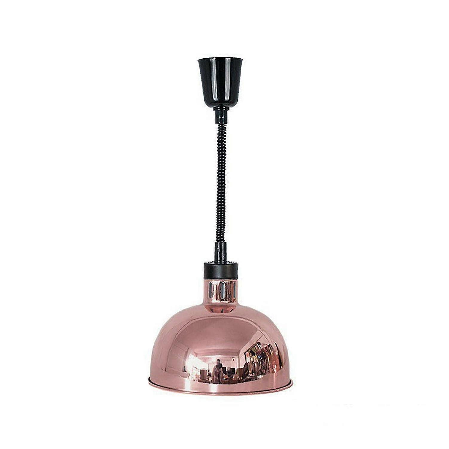 Hanging Food Warmer Lamp, Commercial Heat Lamp with Telescopic Knob, 60180cm, Multiple Colors, Red Bronze