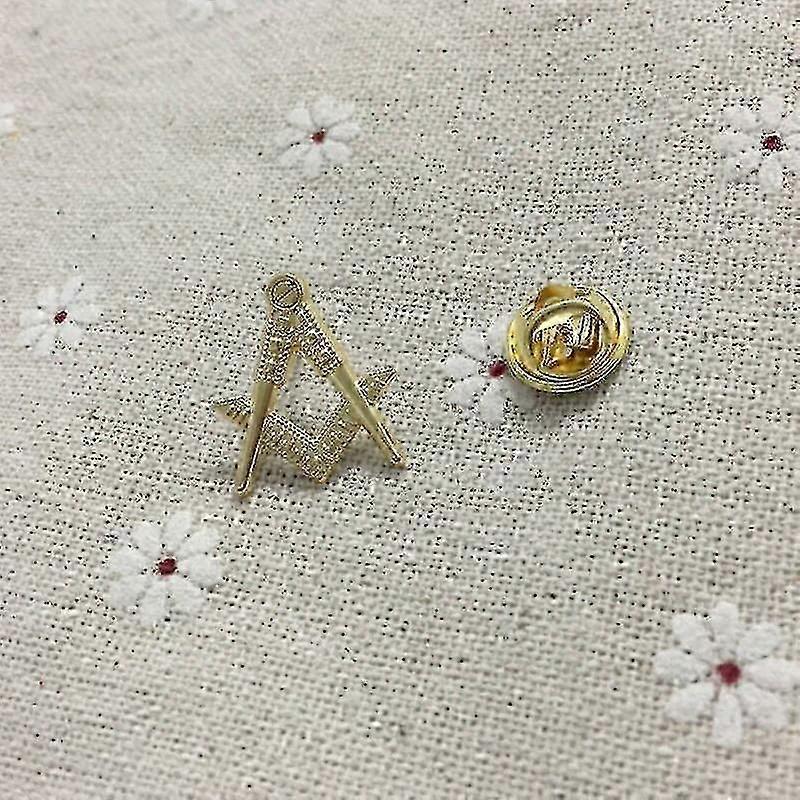Compass And Square Hollow Out Masonic Lapel Pin