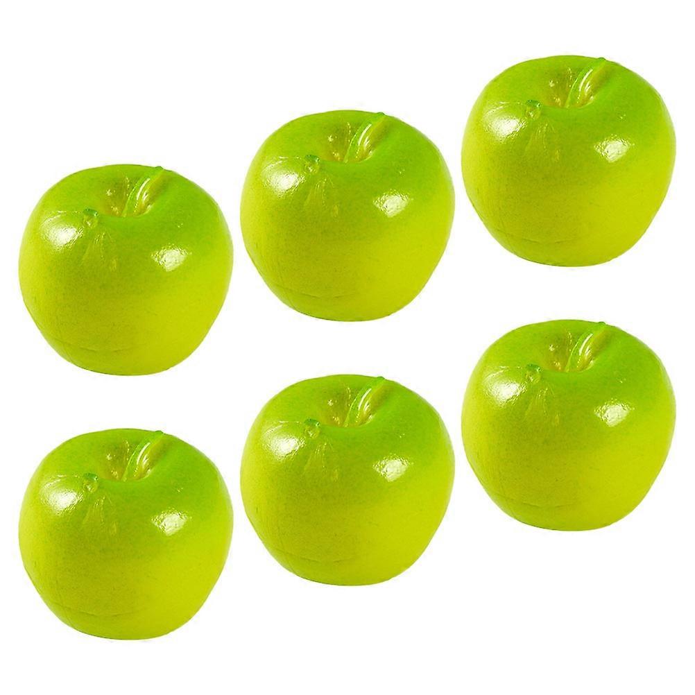 6pcs Fake Fruit Artificial Simulated Fruit Models Mini Realistic Model Props